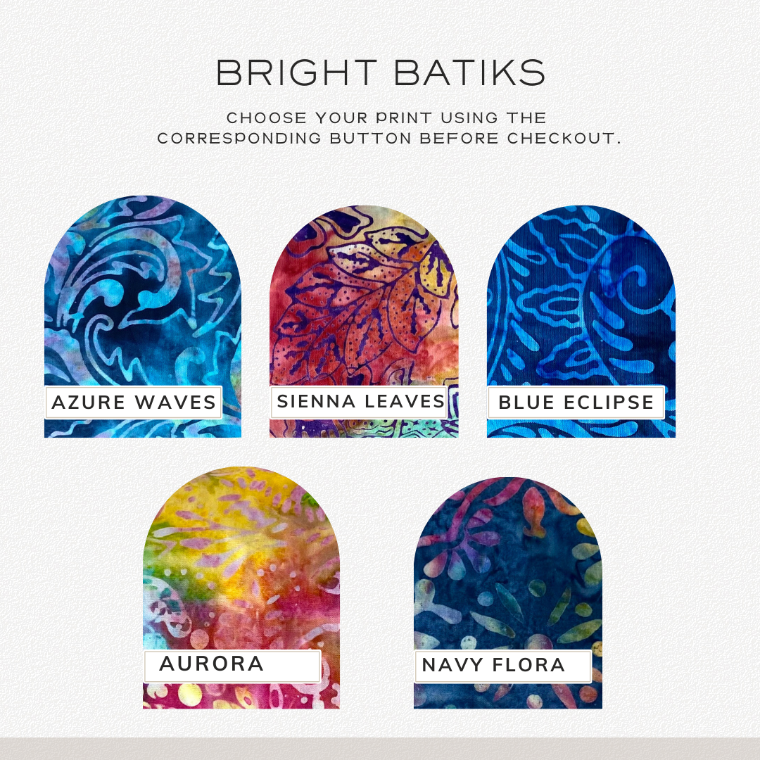 Organic Lavender and Flax Seed Eye Pillows - Bright Batiks Collection